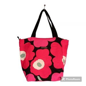 MARIMEKKO Designer Tote/Shoulder Bag - Floral Canvas